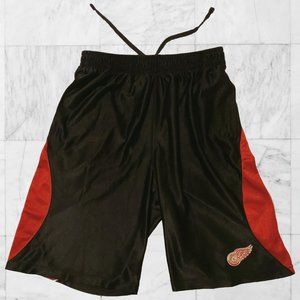 NHL Detroit Red Wings Athletic Workout Shorts Size M